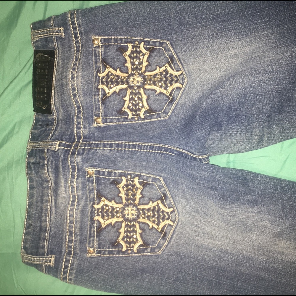 Jean Pants with Cross backs pockets